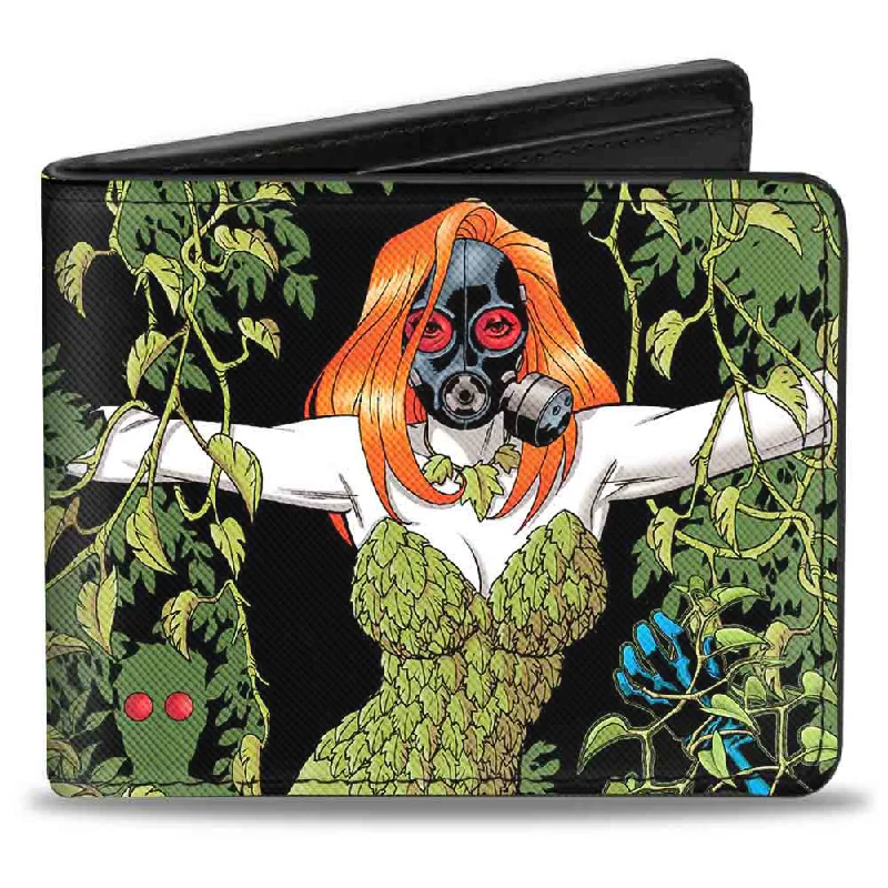 Personalized engraved money clips for menBi-Fold Wallet - POISON IVY w Gas Mask Ivy Detective Comics Issue #752 Cover
