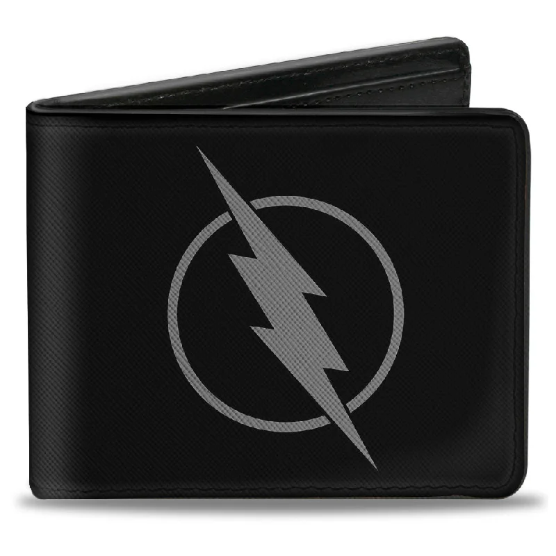 Vintage-style money clips for collectorsBi-Fold Wallet - Reverse Flash Logo Black Gray