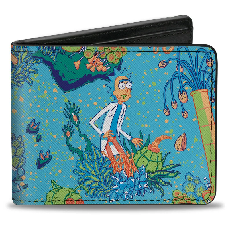 Money clips for holding large amounts of cashBi-Fold Wallet - Rick and Morty Botanical Garden Collage Blue Money clips for holding large amounts of cashBi-Fold Wallet - Rick and Morty Botanical Garden Collage Blue