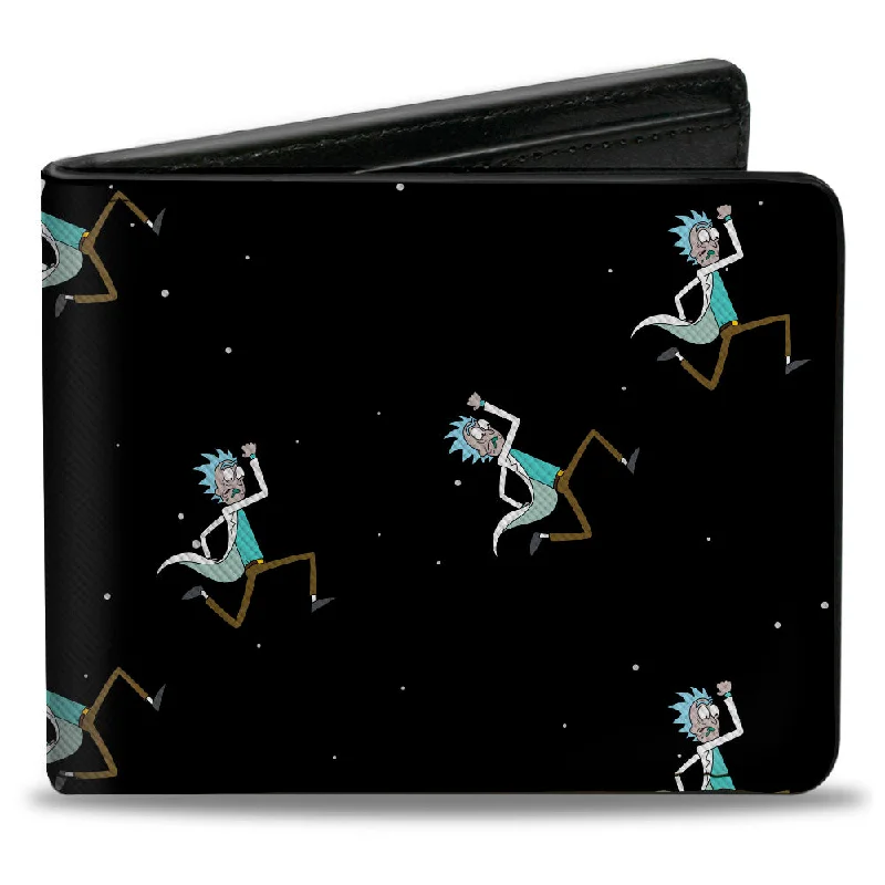 Money clips with built-in bottle openersBi-Fold Wallet - Rick and Morty Rick Running in Space Pose Scattered