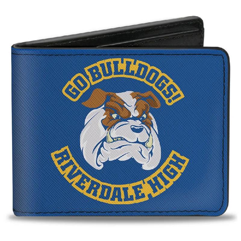 How to clean and maintain metal money clipsBi-Fold Wallet - Riverdale Bulldog Mascot GO BULLDOGS!-RIVERDALE HIGH Blue Yellow