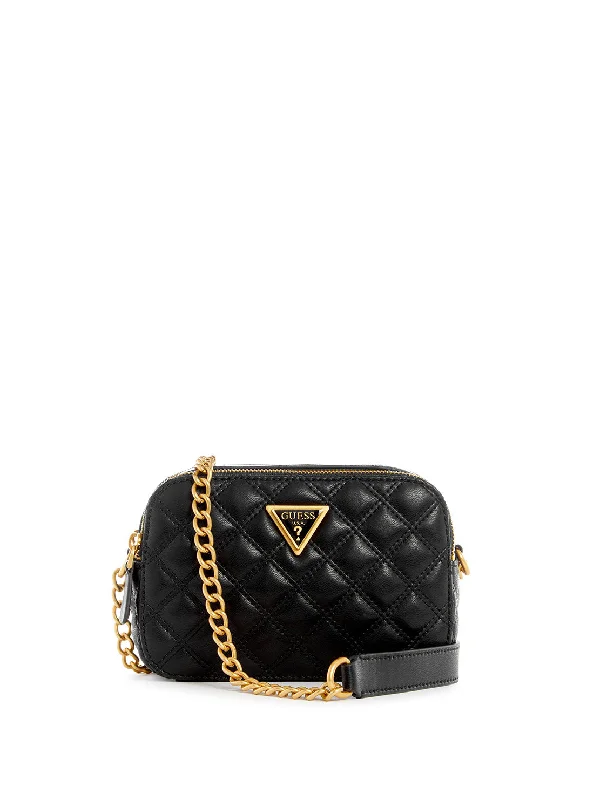 Money clips for women with sleek designsBlack Giully Crossbody Camera Bag