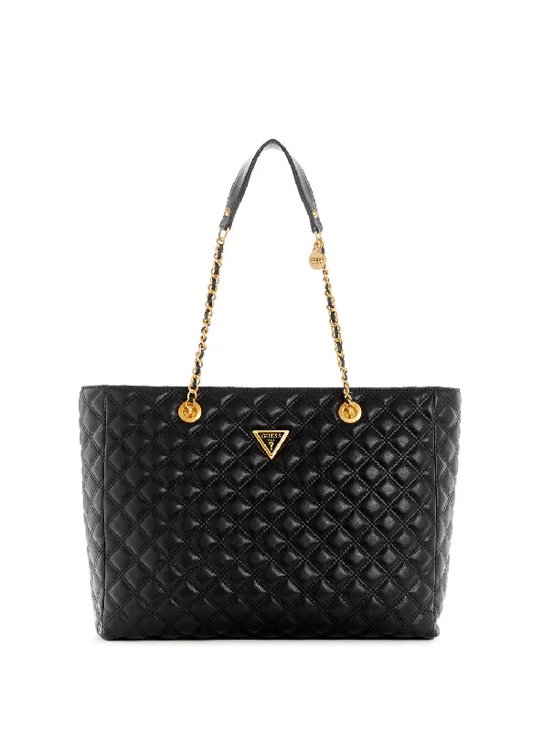 Custom money clips for corporate giftsBlack Giully Quilted Tote Bag