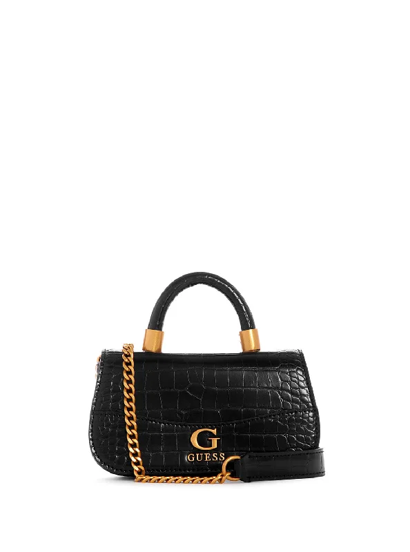 Eco-friendly money clips made from sustainable materialsBlack Nell Croco Micro Mini Crossbody Bag Eco-friendly money clips made from sustainable materialsBlack Nell Croco Micro Mini Crossbody Bag