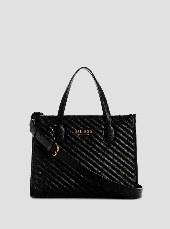 Eco-friendly money clips made from sustainable materialsBlack Silvana Tote Bag