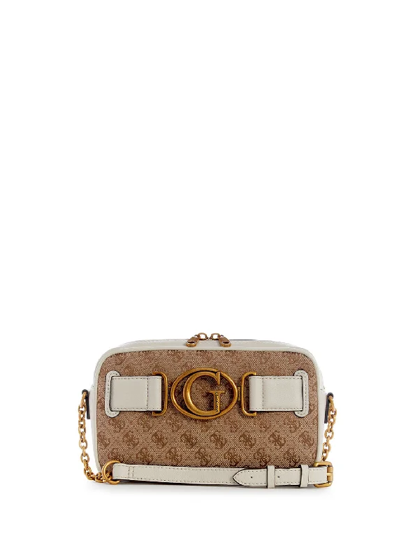 Luxury leather money clips with card slotsBrown Stone Aviana Crossbody Camera Bag