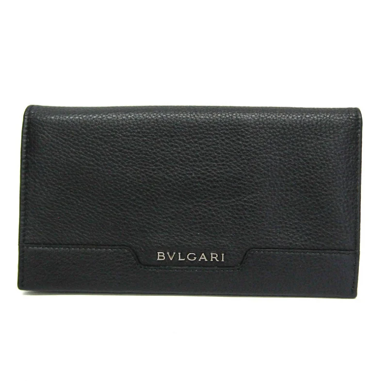 Money clips with RFID protectionBulgari  Leather Wallet  (Pre-Owned)