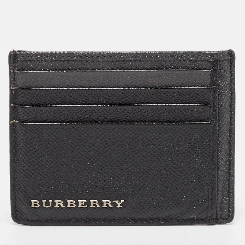 Eco-friendly money clips made from sustainable materialsBurberry Black/grey Leather Card Holder Eco-friendly money clips made from sustainable materialsBurberry Black/grey Leather Card Holder