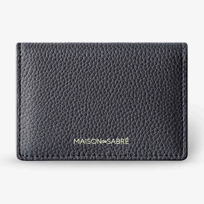 Luxury leather money clips with card slotsCard Case - Graphite Grey