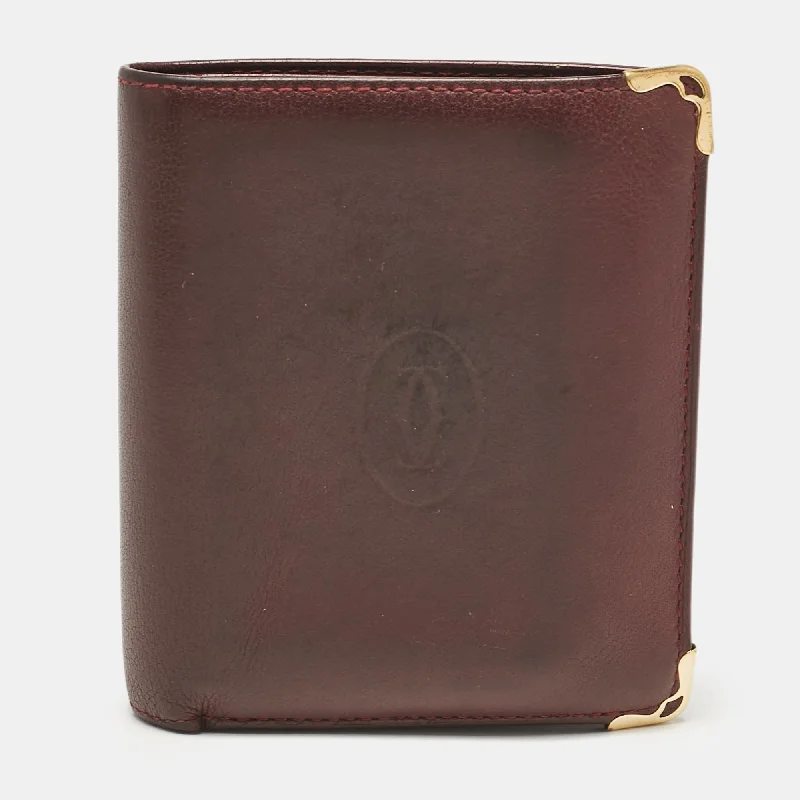 Luxury leather money clips with card slotsCartier Red Leather Must De Cartier Multiple Wallet Luxury leather money clips with card slotsCartier Red Leather Must De Cartier Multiple Wallet