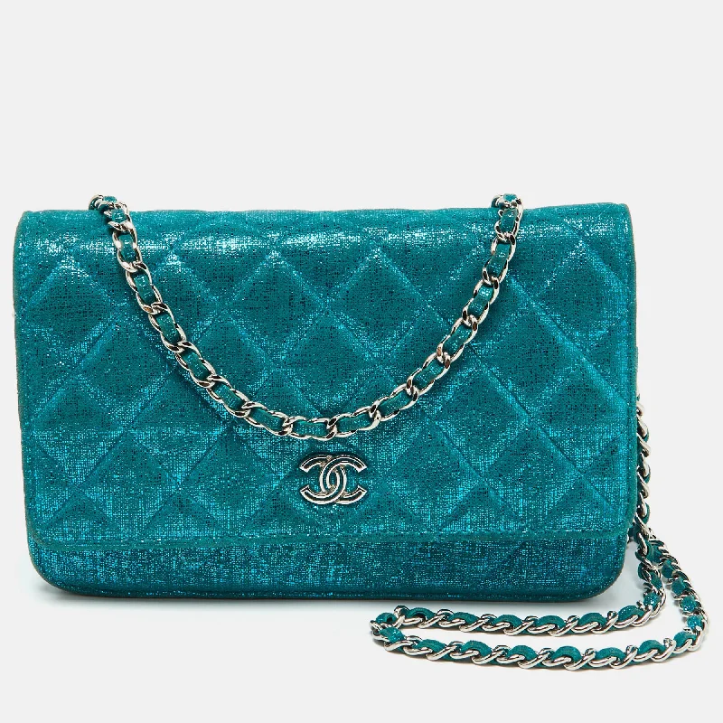 Top-rated money clips for everyday useChanel Metallic Turquoise Blue Suede Quilted Cc Wallet On Chain Top-rated money clips for everyday useChanel Metallic Turquoise Blue Suede Quilted Cc Wallet On Chain