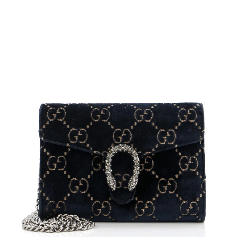 Money clips vs traditional walletsDionysus Chain Wallet GG Velvet Small