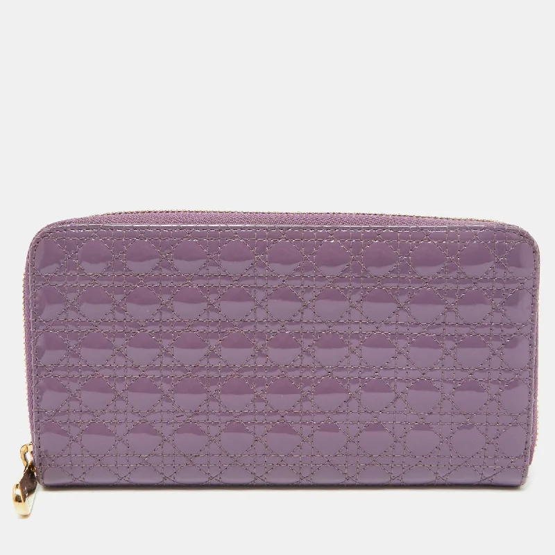 Top-rated money clips for everyday useDior Purple Cannage Patent Leather Lady Dior Zip Around Wallet Top-rated money clips for everyday useDior Purple Cannage Patent Leather Lady Dior Zip Around Wallet