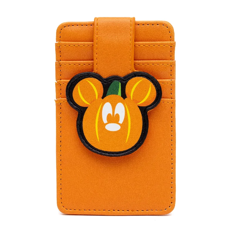 Elegant money clips for weddingsDisney Halloween Mickey Mouse Pumpkin ID Cardholder
