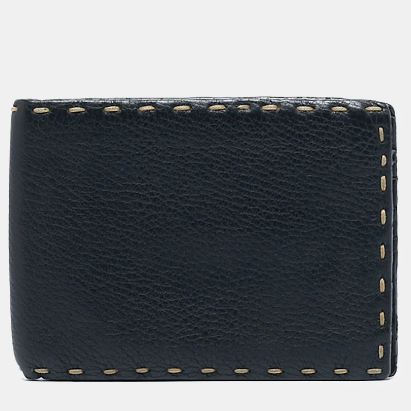 Top-rated money clips for everyday useFendi Black Selleria Leather Bifold Wallet