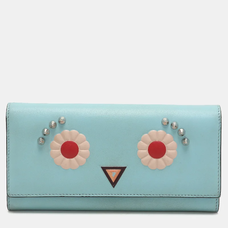 Best money clips for cash and cardsFendi Blue Leather Embellished Wallet On Chain