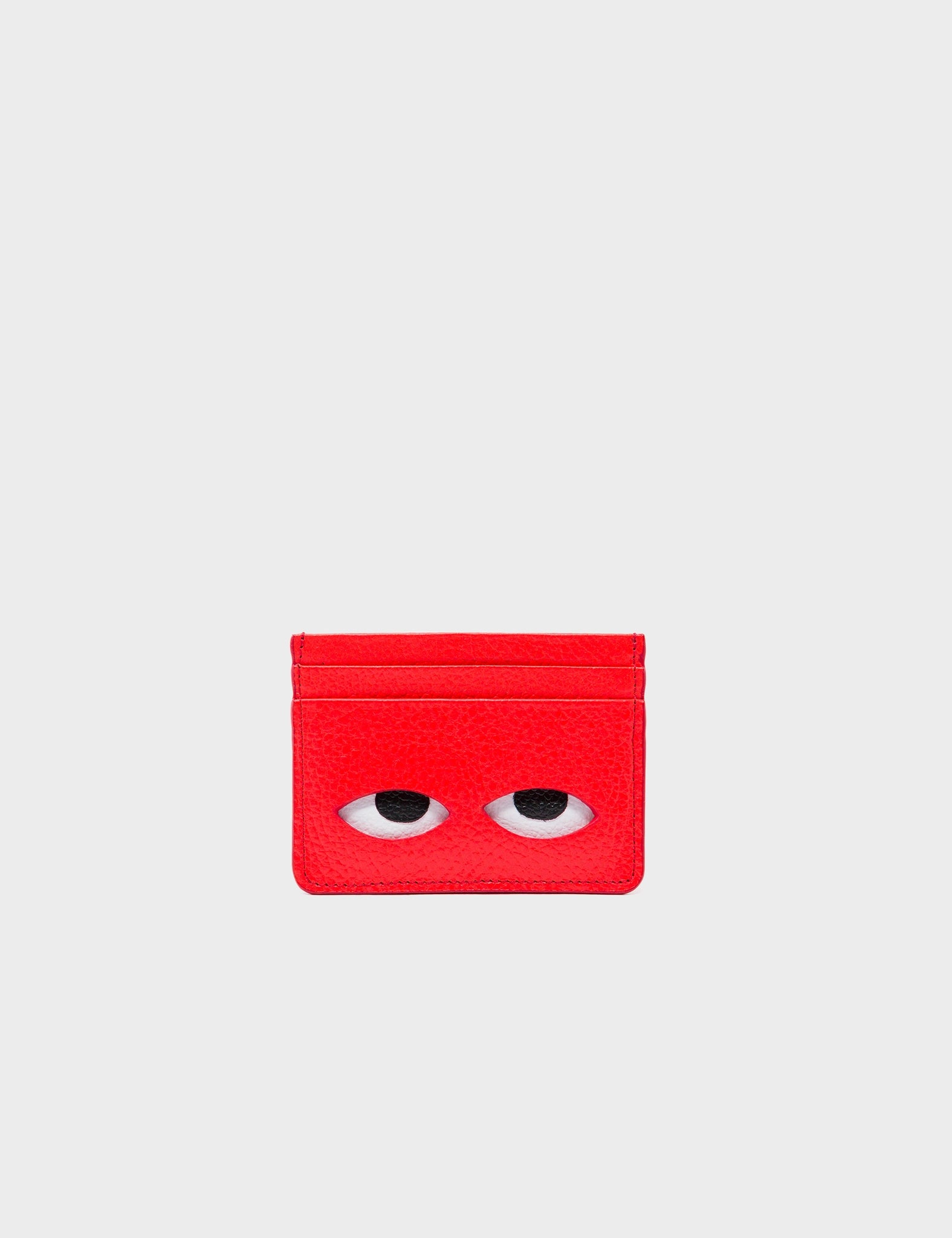 Money clips for holding large amounts of cashFilium Fiesta Red Leather Cardholder - Eyes Engraved