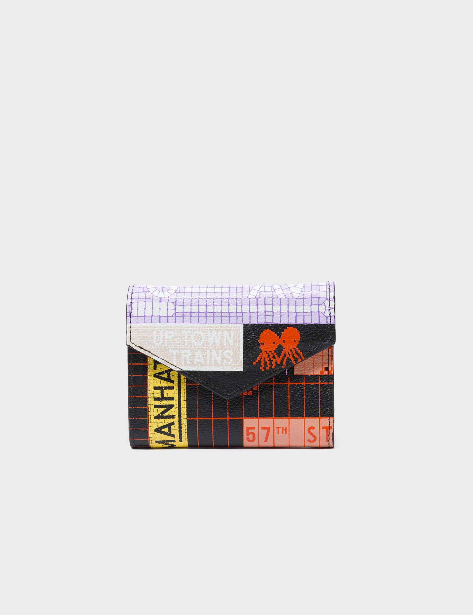 How to choose the right money clipFiona Black Leather Wallet - Subway Stories Print