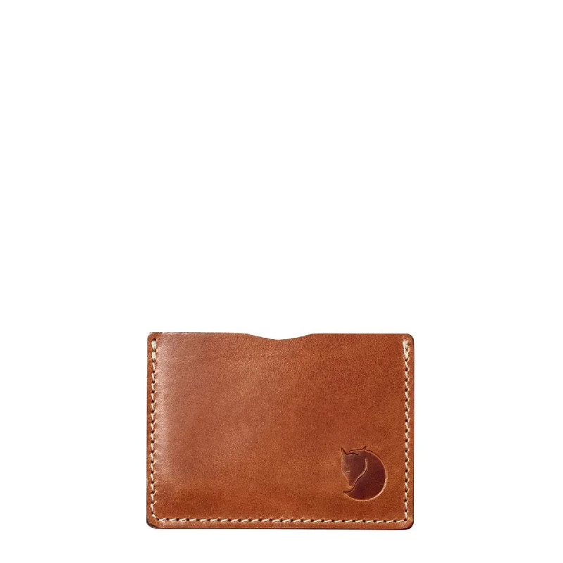 Personalized engraved money clips for menFjallraven Ovik Card Holder Leather Cognac