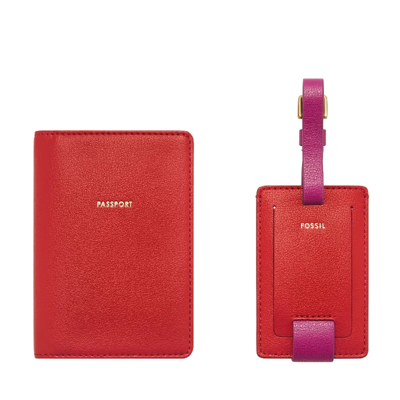 Money clips with magnetic closureFossil Women's Sofia Passport Case and Luggage Tag Gift Set