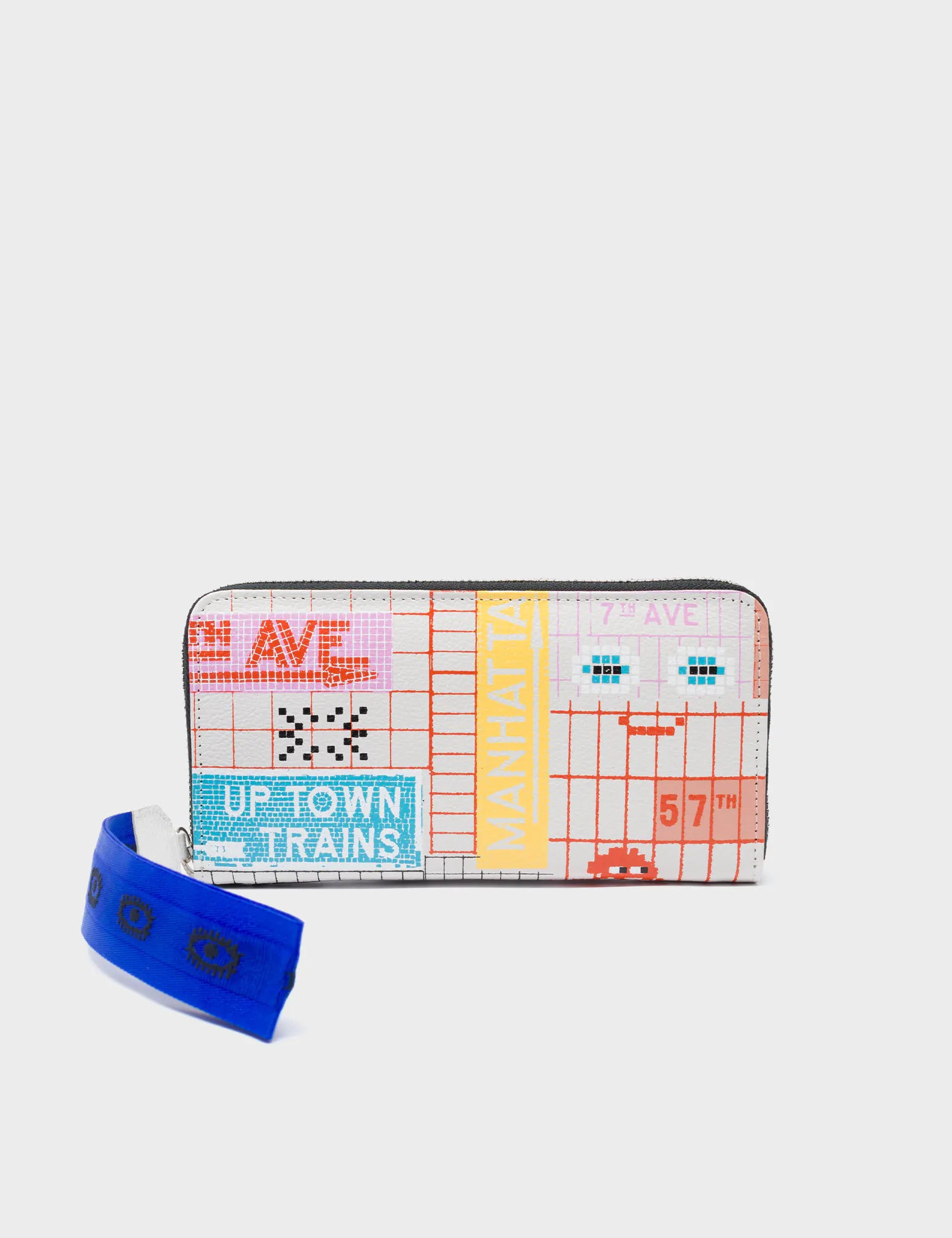 Vintage-style money clips for collectorsFrancis Cream Leather Wallet -Subway Stories Print