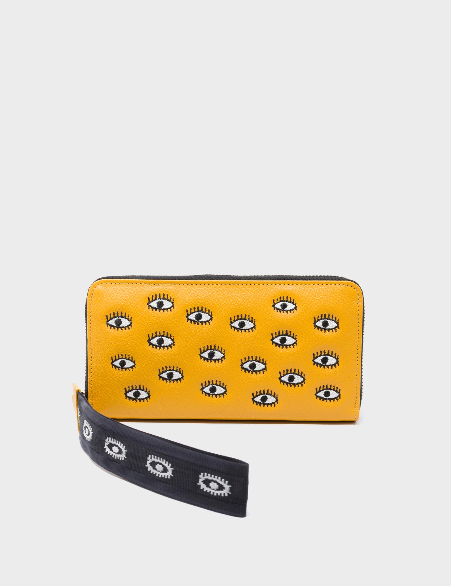 Money clips with built-in bottle openersFrancis Golden Glow Leather Wallet - All Over Eyes Embroidery Money clips with built-in bottle openersFrancis Golden Glow Leather Wallet - All Over Eyes Embroidery