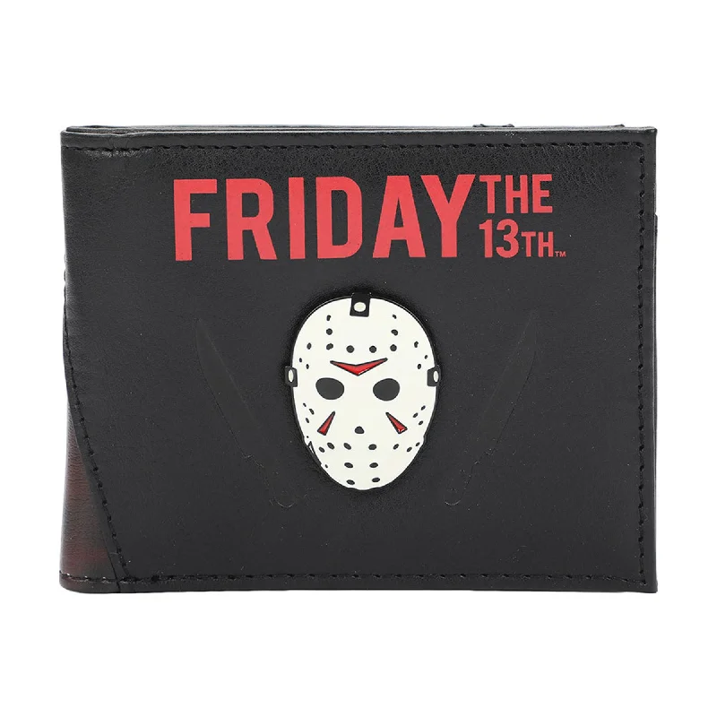 Money clips with RFID protectionFriday The 13th Jason Mask Bi-Fold Wallet