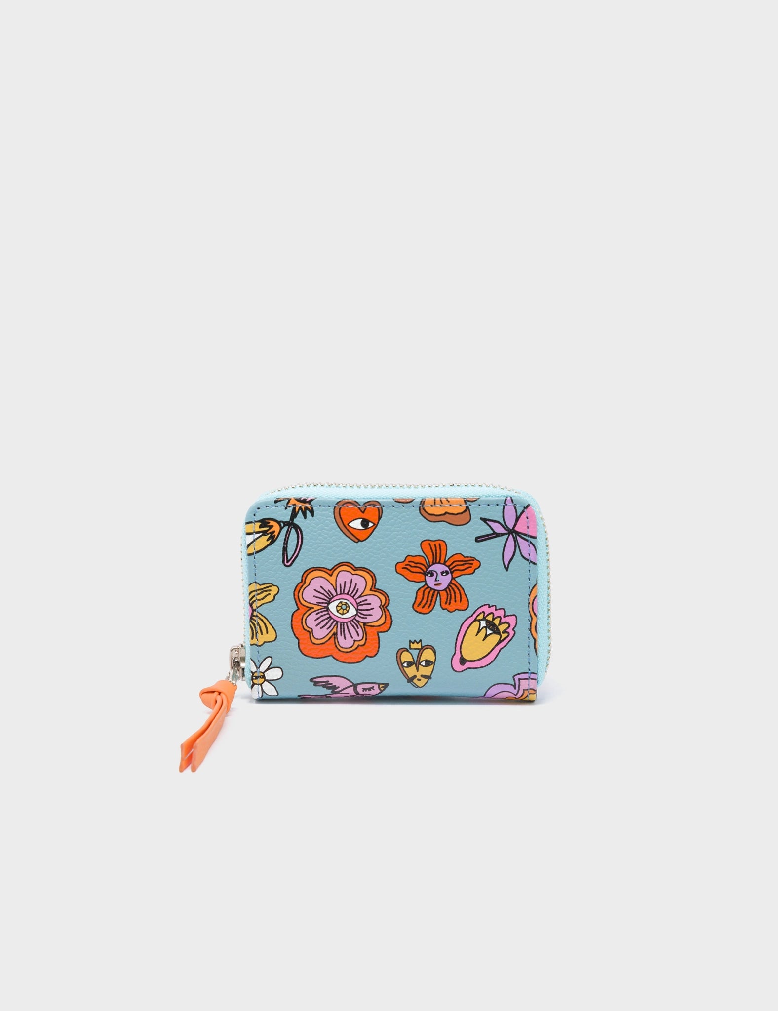 Custom money clips for corporate giftsFrodo Sterling Blue Leather Zip Around Wallet - Vintage Bloom Print Custom money clips for corporate giftsFrodo Sterling Blue Leather Zip Around Wallet - Vintage Bloom Print