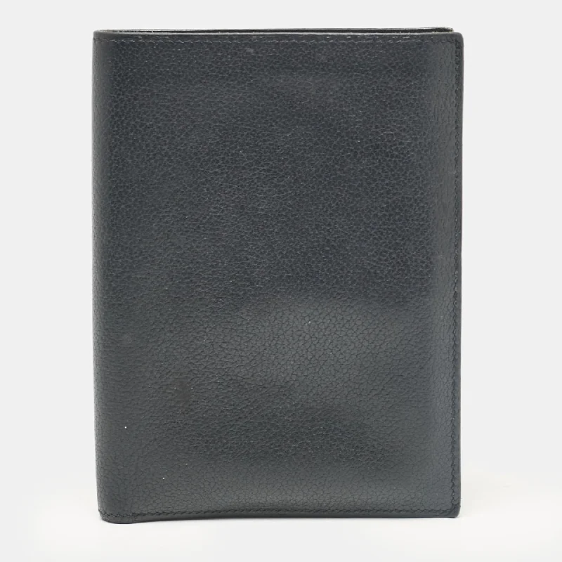 Lightweight money clips for travelHermes Noir Evercolor Leather Bifold Wallet