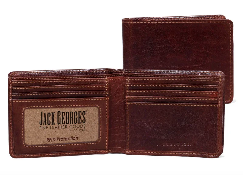 Elegant money clips for weddingsJack Georges Voyager Bifold Wallet with Gusseted Currency Pocket