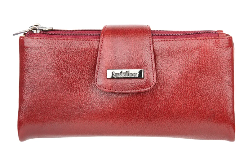 Vintage-style money clips for collectorsLadies Premium leather clutch 54501 (MAROON)
