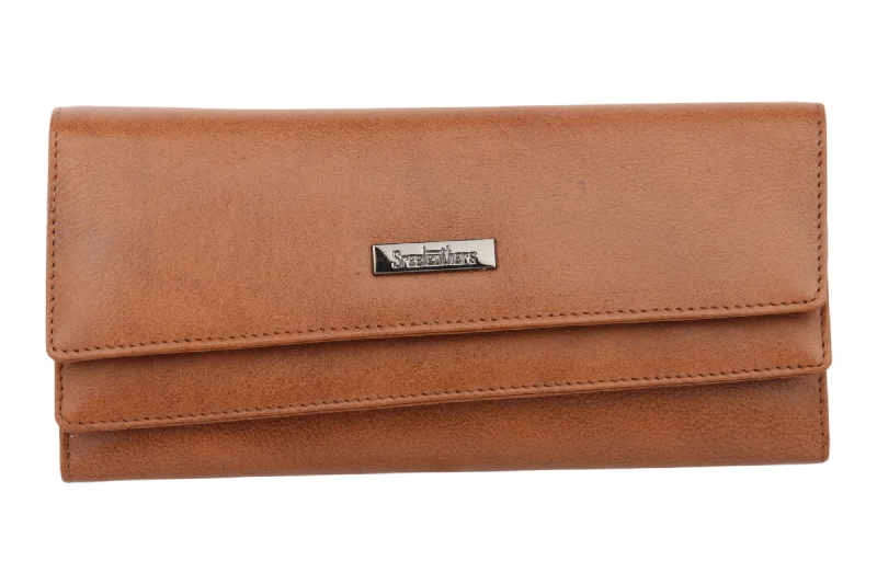 Best money clips for cash and cardsLADIES PREMIUM LEATHER CLUTCH 54506 (TAN)