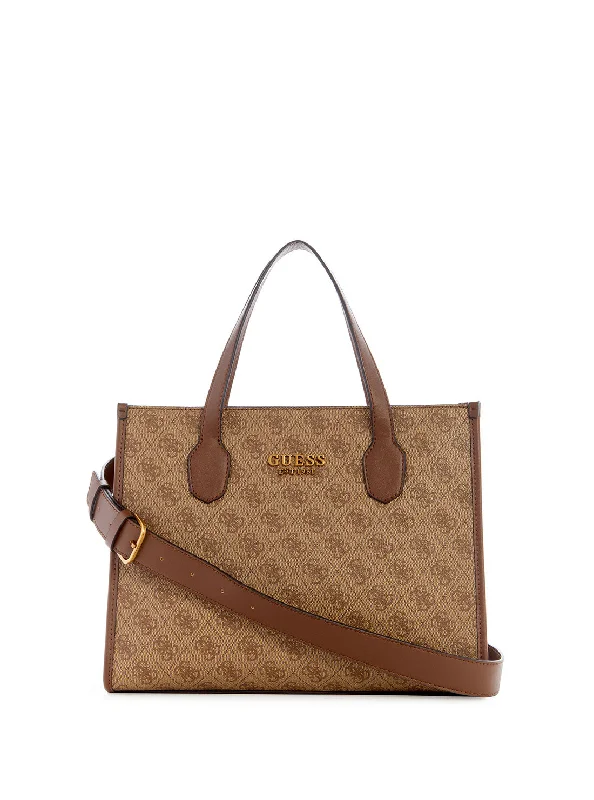 Eco-friendly money clips made from sustainable materialsLatte Logo Silvana Small Tote Bag