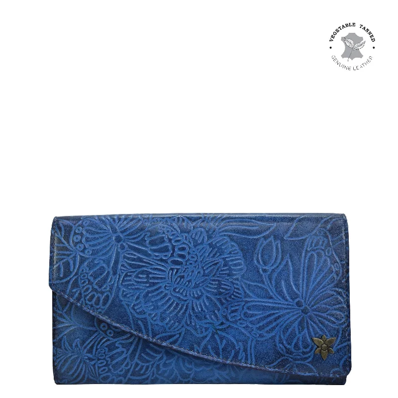 Luxury leather money clips with card slotsAccordion Flap Wallet - 1174