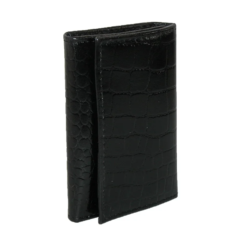 Best money clips for cash and cardsLeather Croc Print Key Case and Card Holder