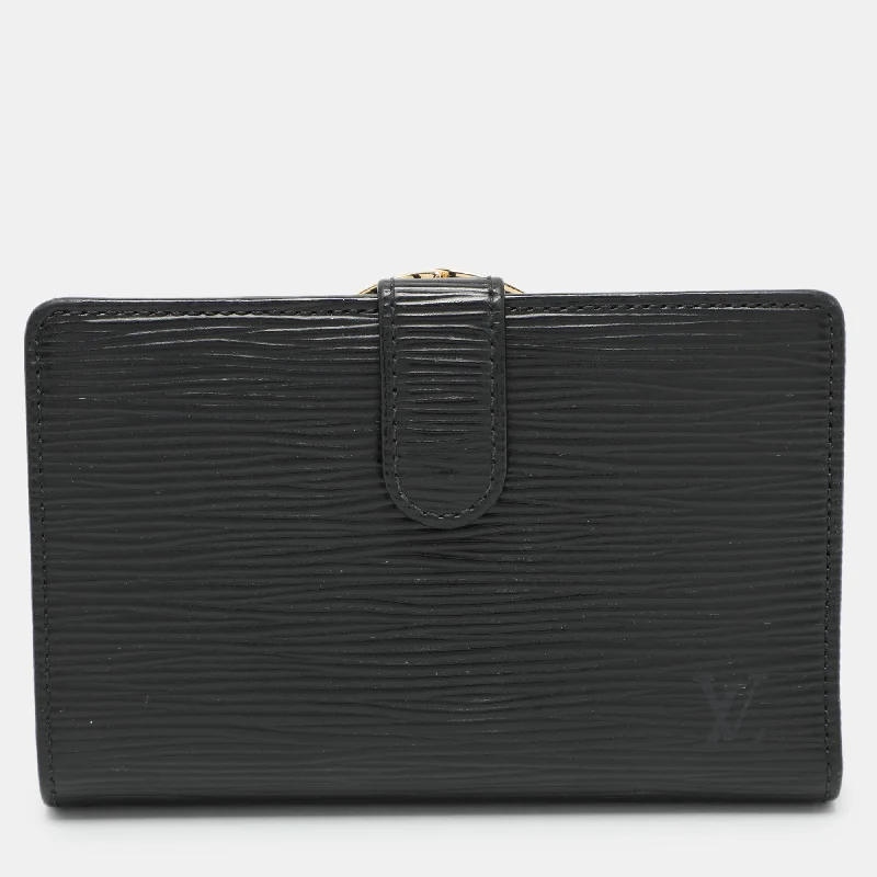 Top-rated money clips for everyday useLouis Vuitton Black Epi Leather Wallet