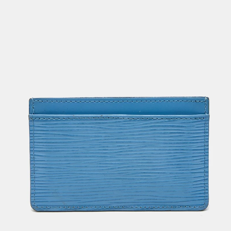 Money clips for holding large amounts of cashLouis Vuitton Bleuet Epi Leather Business Card Holder Money clips for holding large amounts of cashLouis Vuitton Bleuet Epi Leather Business Card Holder