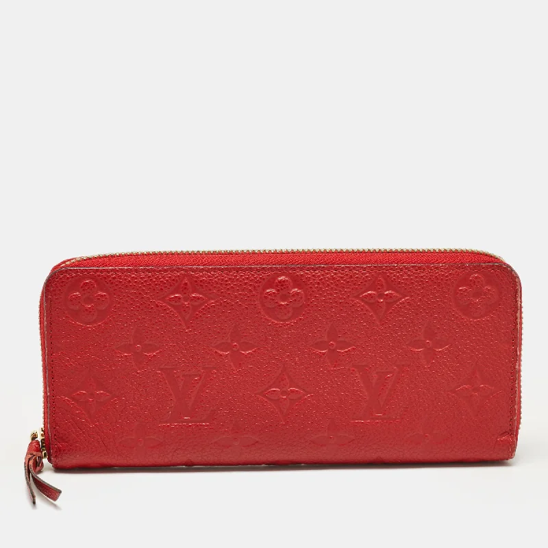 Stainless steel money clips for durabilityLouis Vuitton Cherry Monogram Empreinte Leather Clemence Wallet