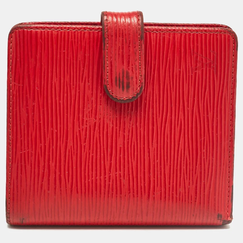 Money clips for women with sleek designsLouis Vuitton Red Epi Leather Porte Billets Compact Wallet Money clips for women with sleek designsLouis Vuitton Red Epi Leather Porte Billets Compact Wallet