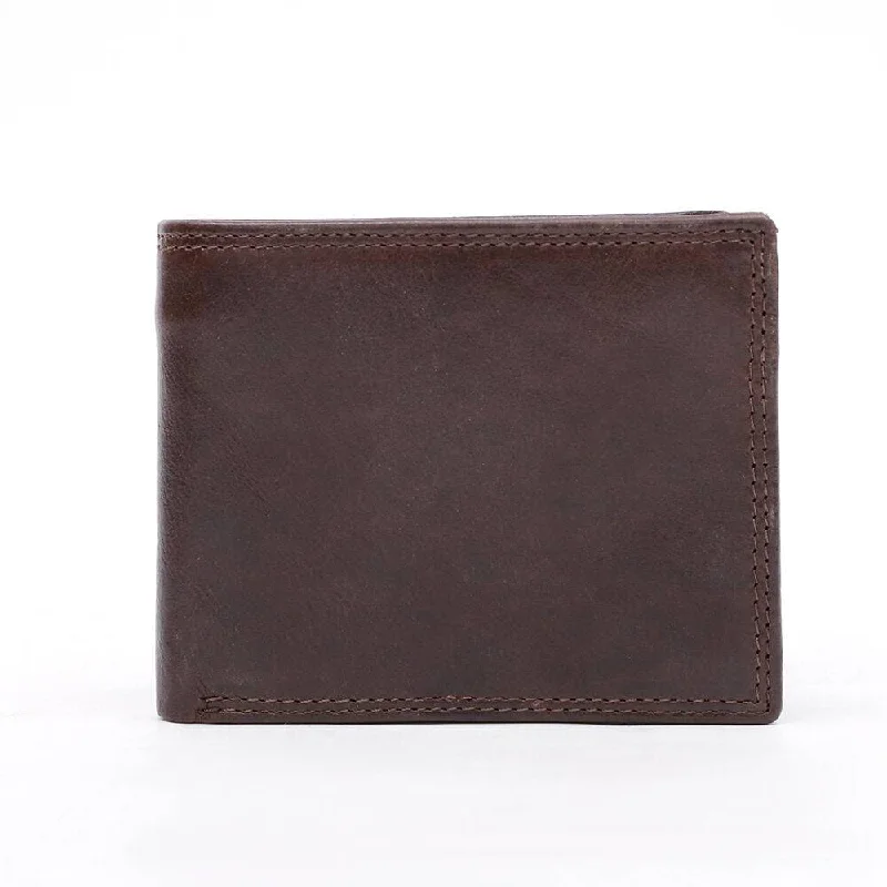 Custom money clips for corporate giftsMen Leather Bifold Wallet with Coin Pocket