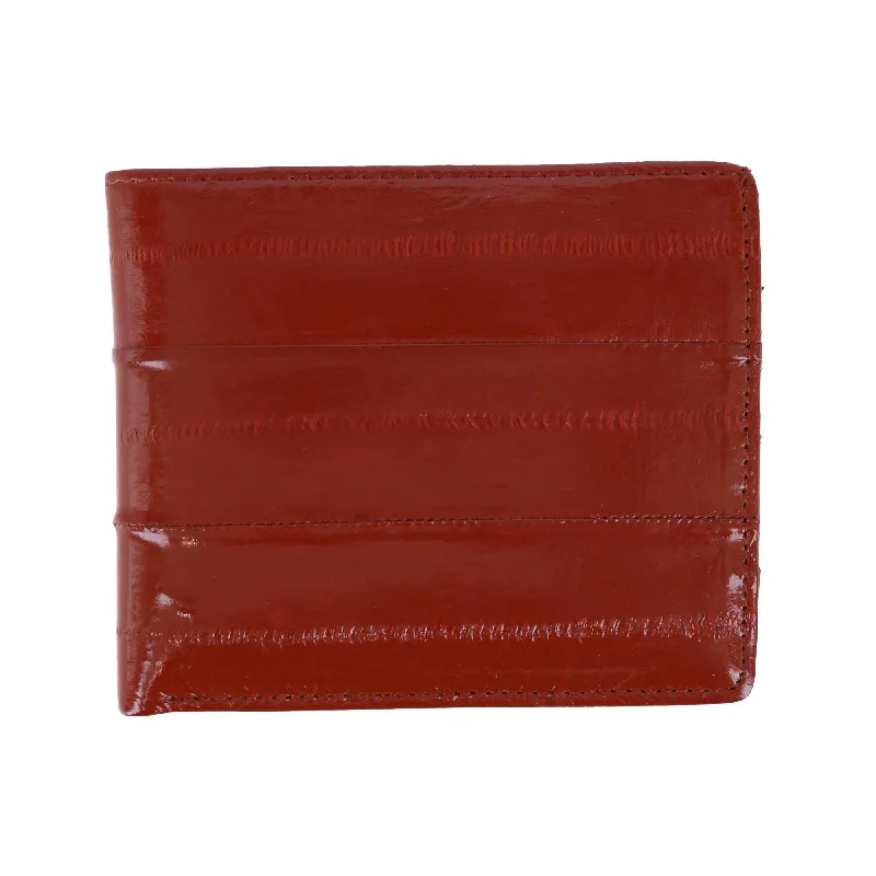 Money clips with magnetic closureMen's Eel Skin Leather Bifold Wallet with Coin Pouch Money clips with magnetic closureMen's Eel Skin Leather Bifold Wallet with Coin Pouch