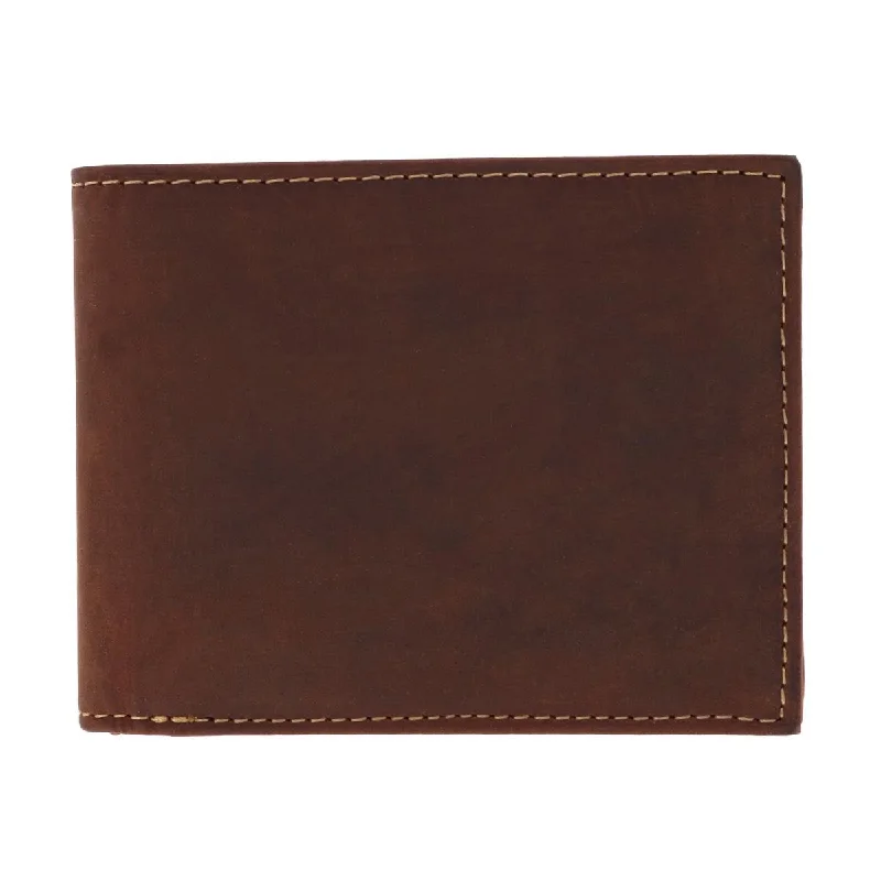 Money clips with magnetic closureMen's Leather Expandable Bill Slot Bifold Wallet