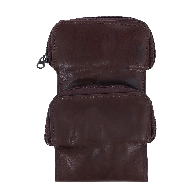 Eco-friendly money clips made from sustainable materialsMen's Leather Pouch