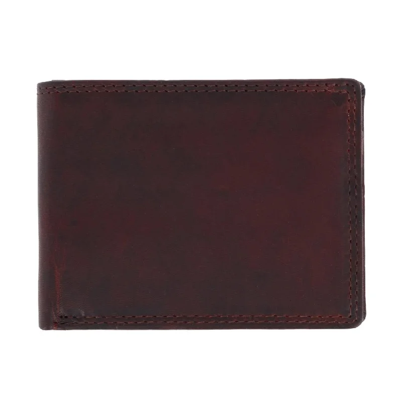 Money clips vs traditional walletsMen's RFID Vintage Leather Bifold Wallet with ID Flap