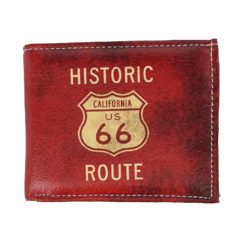 Custom money clips for corporate giftsMen's Route 66 Bifold Wallet