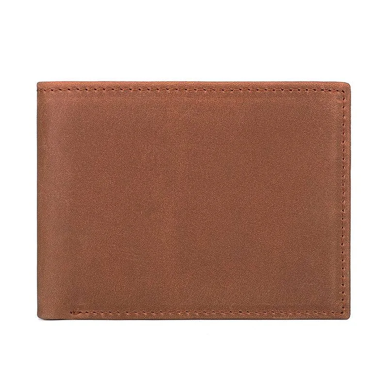Personalized engraved money clips for menMinimalist Men Leather Bifold Wallet