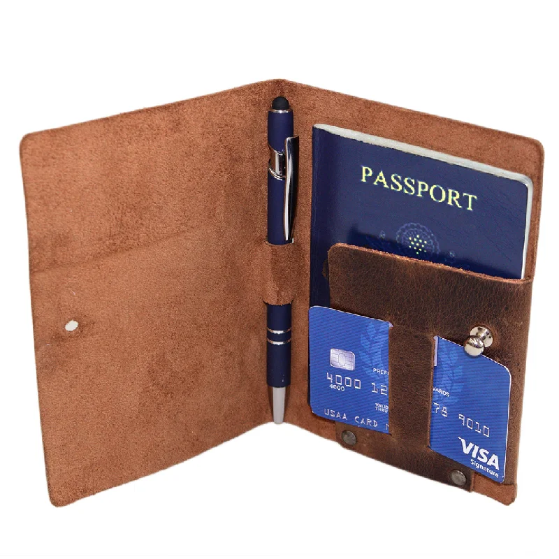 Money clips with magnetic closurePassport Cover With Pen Slot