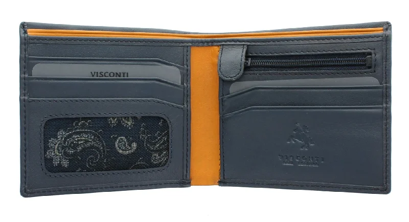 Elegant money clips for weddingsVisconti Parma Collection PABLO Two Tone Gents Leather Bi-Fold Wallet RFID blocking PM101