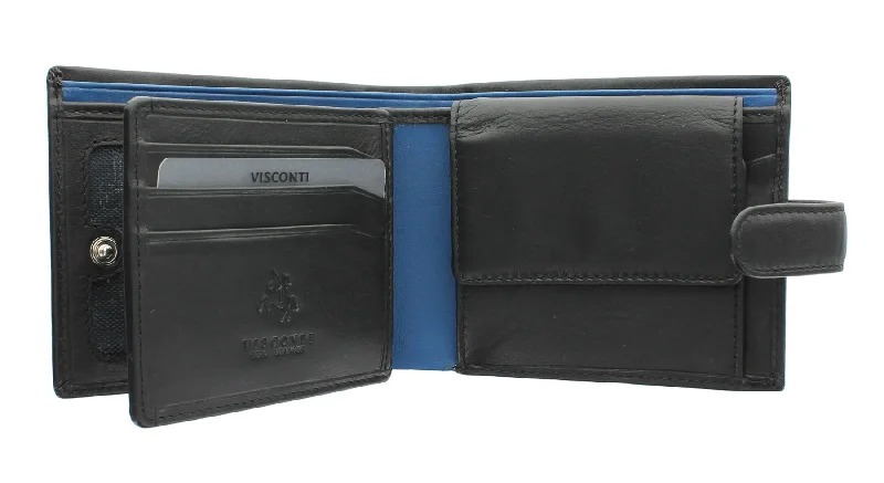 Slim money clips for minimalist walletsVisconti Parma Collection LEONARDO Two Tone Gents Leather Bi-Fold Wallet PM102