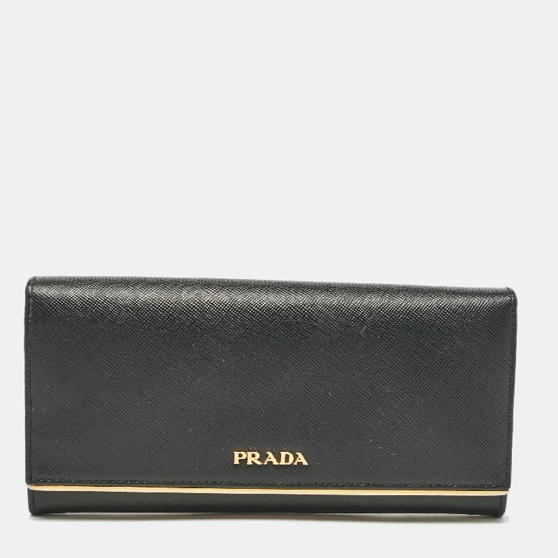 Custom money clips for corporate giftsPrada Black Saffiano Leather Metal Bar Continental Wallet Custom money clips for corporate giftsPrada Black Saffiano Leather Metal Bar Continental Wallet